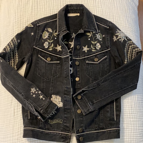 Spell and The Gypsy Celestial Embellished Denim Jacket - Picture 2 of 3